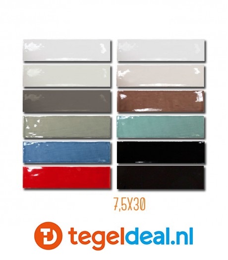 Equipe, Masia JADE, 7,5x30 cm, art 21320, handvorm wandtegels OP VOORRAAD