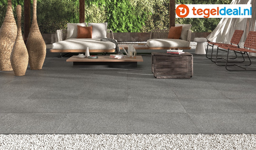Castelvetro, Konkrete Project CENERE 60x60x2 cm, XKO60R44, terrastegels