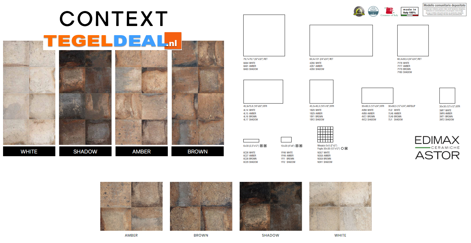 Edimax Astor, Context, geïnspireerd op natuursteen / terracotta
