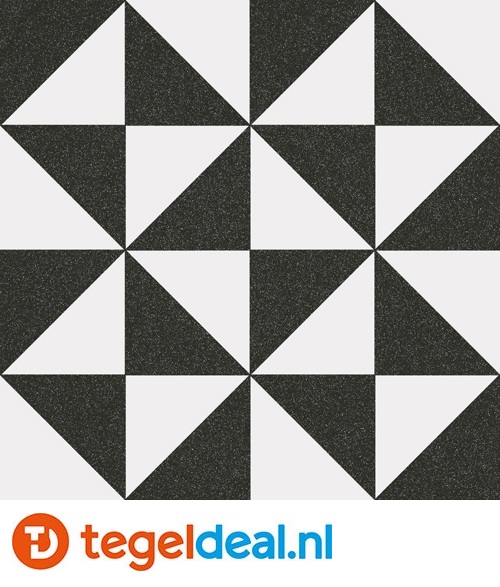 Vives 1900 TERRADES GRAFITO, 20x20 cm, patroontegels