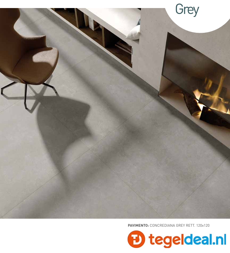 SIL Ceramiche, Concrediana GREY, 60x120 cm Natural