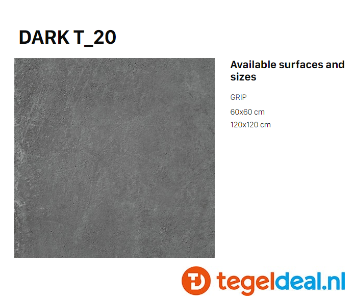 TRT Supergres H.24 Dark, 120x120x2 cm HDT1, OUTDOOR terrastegels