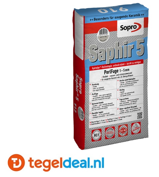 Sopro Saphir, Parelvoeg 1-5 mm, WIT 10 - zak 5 kg  / art. 910-05    