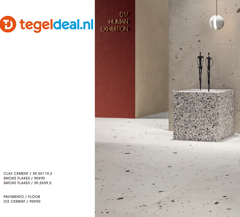 VLT en TRT DOM Kado, terrazzolook tegels VLT en TRT DOM Kado, terrazzolook tegels
