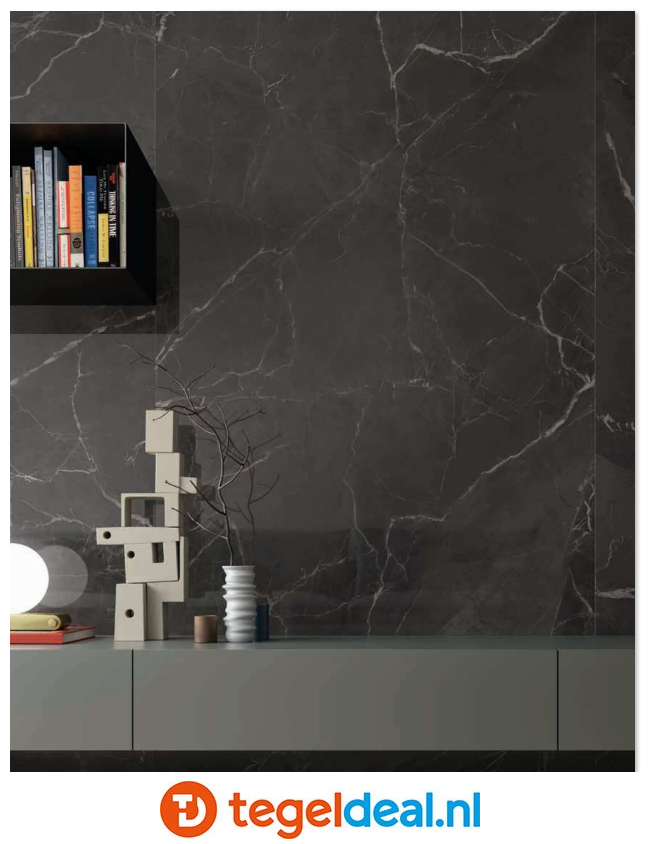 VLT Supergres Purity of Marble, Supreme Dark Lux, 75 x 75 cm