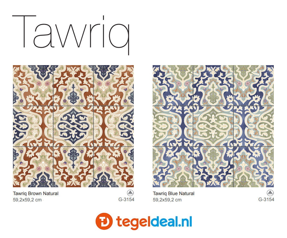 VLT Aparici Tawriq, patroontegels 