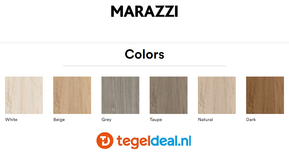 Marazzi Homy, houtlook tegels - 15x60 cm - 6 kleuren 