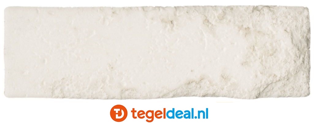 Nanda Tiles, Brick20, Chalk White, mat, 6x20 cm wandtegels