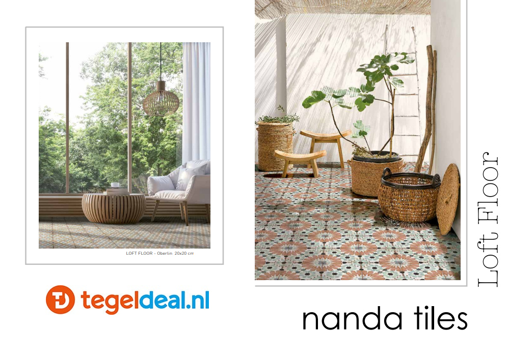 Nanda Tiles, Loft, 20x20 cm, patroontegels