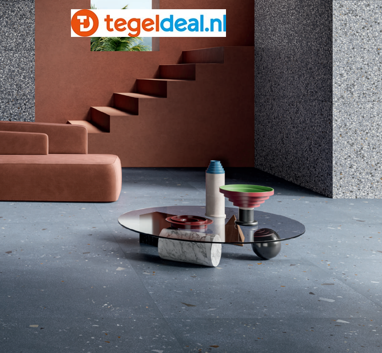 VLT en TRT DOM Kado, terrazzolook tegels VLT en TRT DOM Kado, terrazzolook tegels