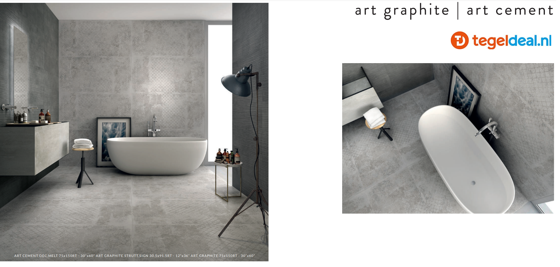 VLT Supergres Art Cement, 30 x 60 cm