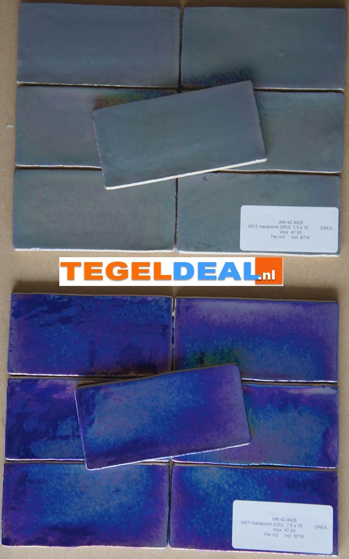 WDT handvorm Life, Dreams AZUL, 7,5x15, 7,5x30 cm WDT handvorm Life, Dreams AZUL, 7,5x15, 7,5x30 cm