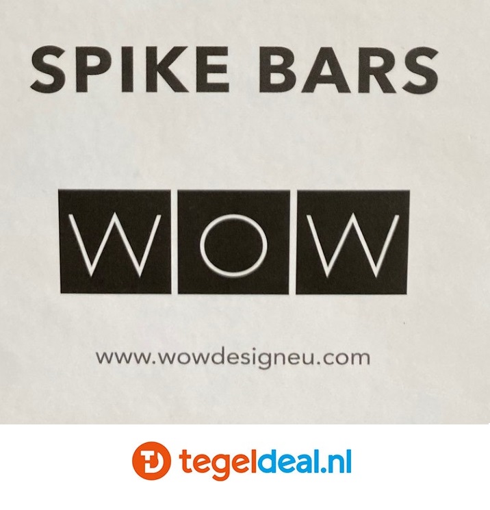 WOW Design, Spike Bars TALC MATT - A, 15x26 cm, wandtegels met reliëf