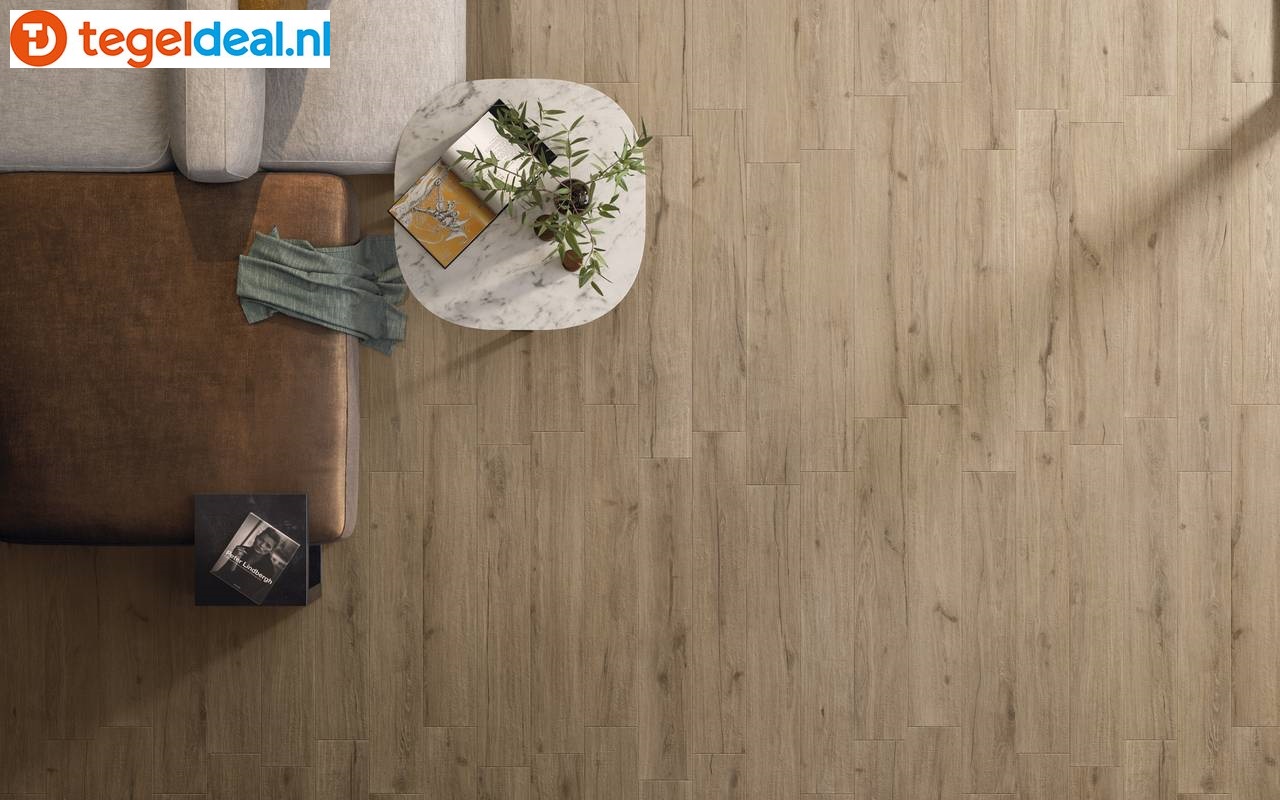 Supergres Ekho Gold, 20x120 cm, LDPK, houtlook tegels