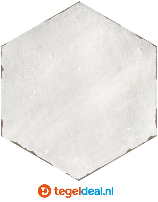 VLT en WDT Nanda Tiles, Capri RASSA GREY, 14x16 cm, hexagon
