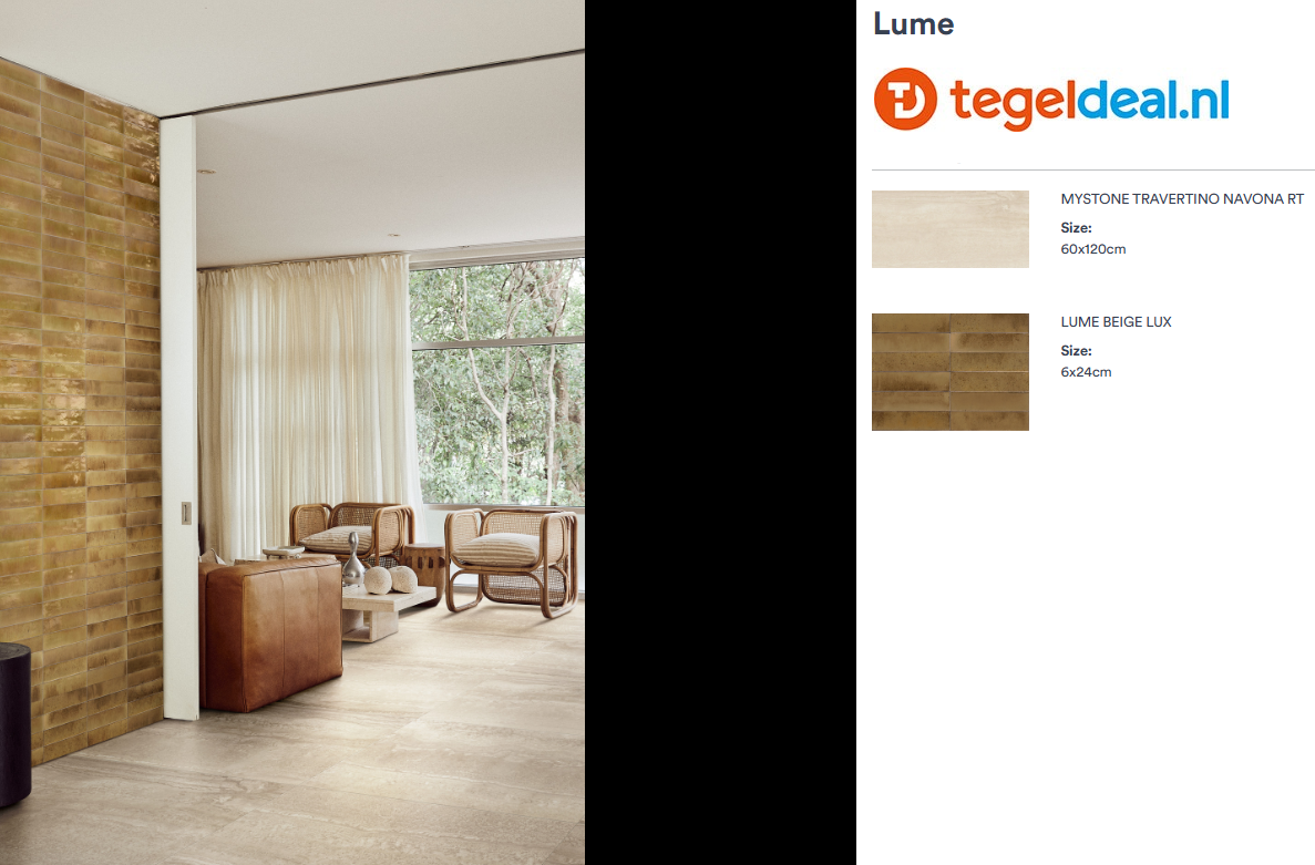 Marazzi Lume BEIGE,  6x24 cm MA9K