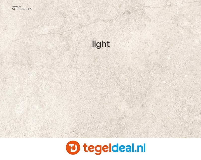 Supergres Whisper LIGHT, 60x60 cm, natuursteenlook tegels  