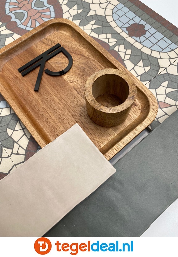 Revoir Paris, Atelier Taupe, 6,2x25 cm mat, handvorm wandtegels Revoir Paris, Atelier Taupe, 6,2x25 cm mat, handvorm wandtegels