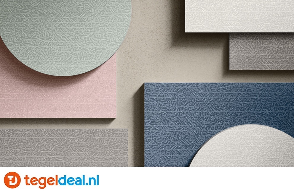 Mirage Plumage, tegels voor vloer en wand in 5 kleuren Mirage Plumage, tegels voor vloer en wand in 5 kleuren
