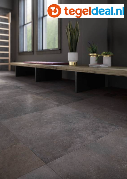 Supergres Story Dark, 60x60 cm, SDA6, natuursteenlook tegels