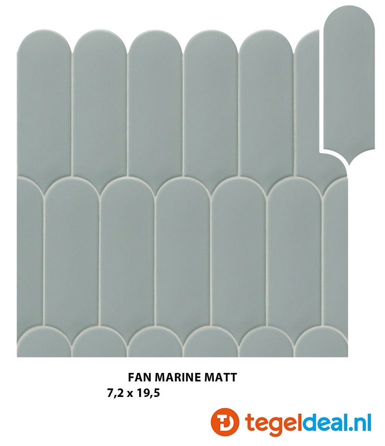 WDT Natucer Fan, 7,2x19,5 cm, 5 kleuren mat en glans