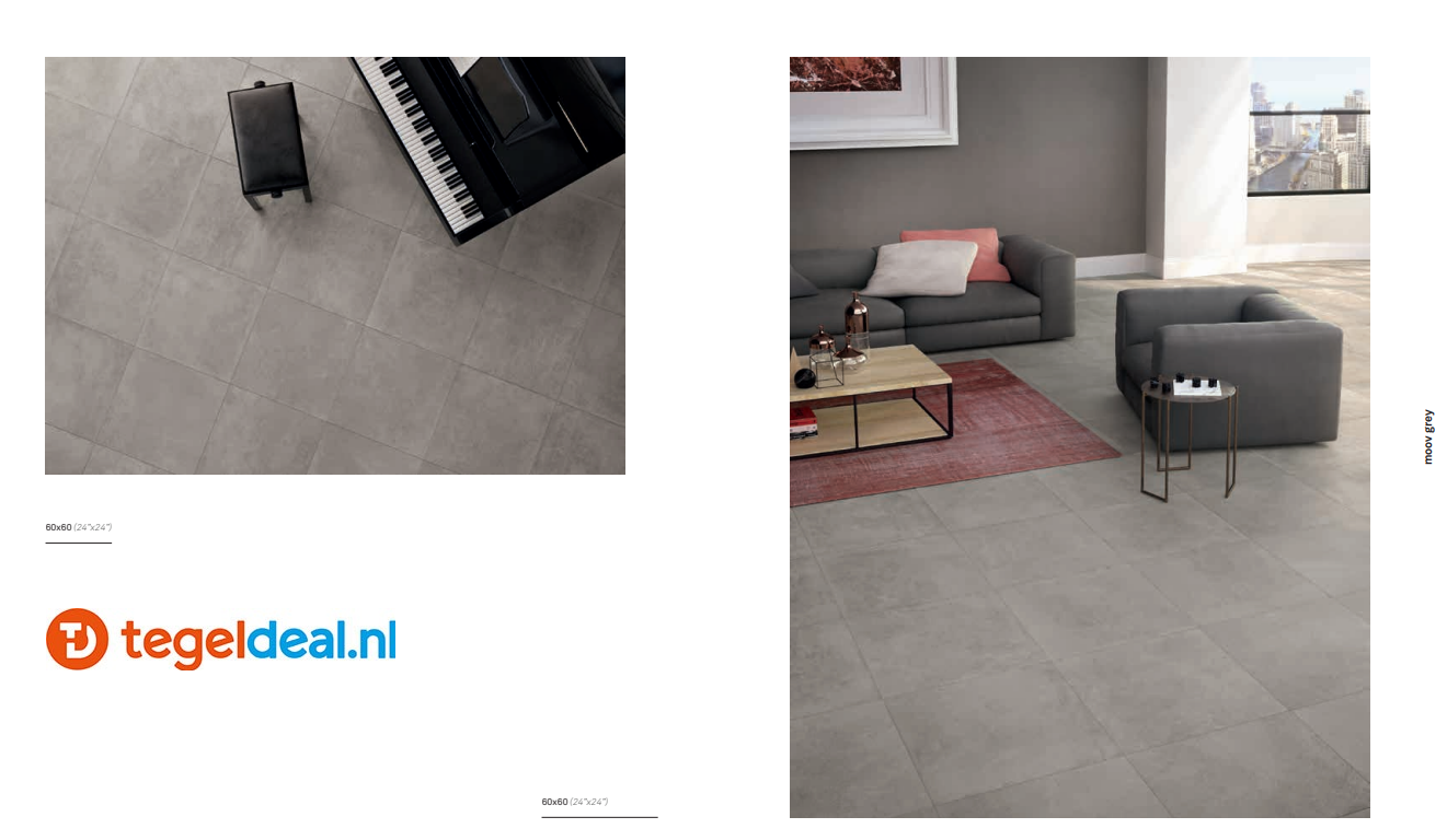 VLT Keope Moov Grey Natural, 120 x 120 cm