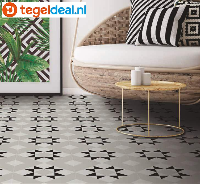 VLT Nanda Tiles, Kompas, 20x20, patroontegels 