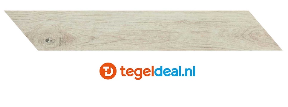 VLT Marazzi Treverkmust, White Chevron, 73,2 x 11,8 cm M0C9