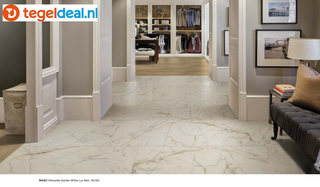 VLT Marazzi Allmarble, Golden White, 60 x 60 cm Naturale/Matt M4GP