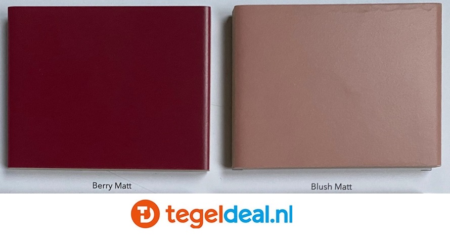 WOW Design, Grace BLUSH MATT, 7,5x30 cm, wandtegels 