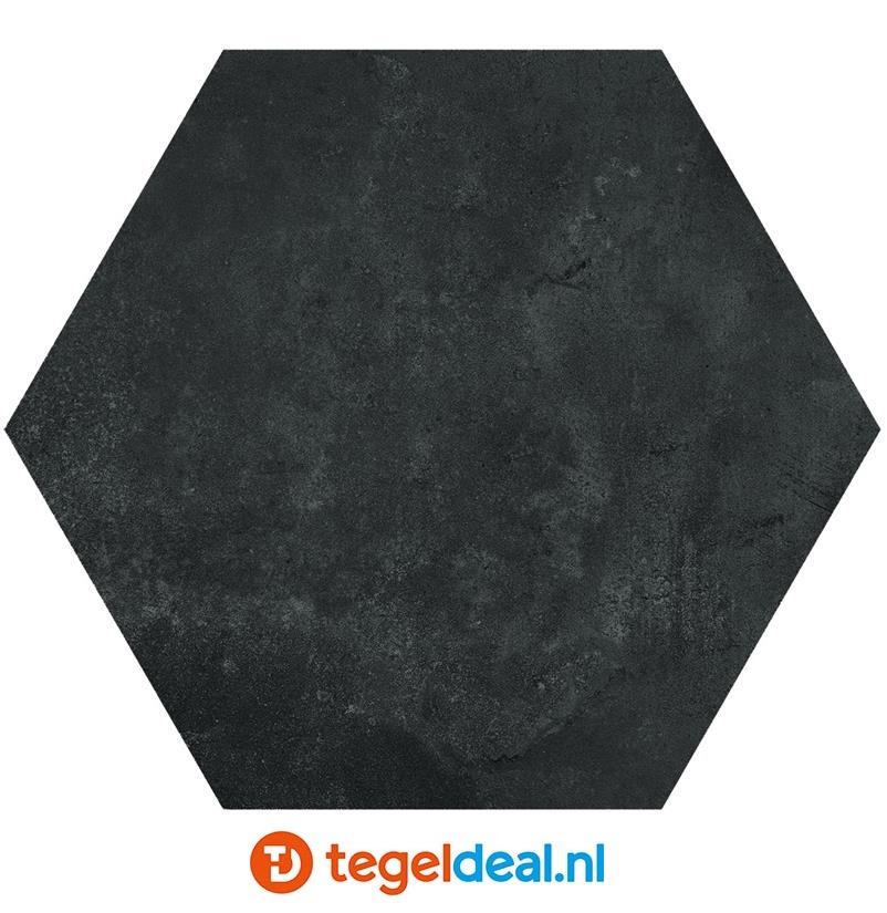 Castelvetro, Fusion Esagona Lato15 Antracite, CFU7E, hexagon