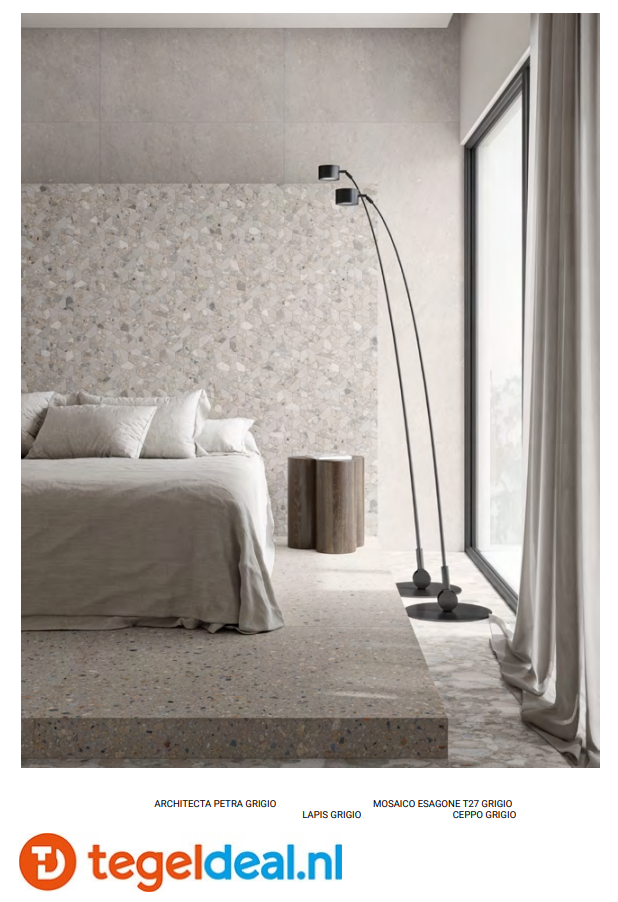 ASCOT, Architecta PETRA GRIGIO, 60x120x2 cm, art. A2ARC50240R, natuursteenlook terrastegels  