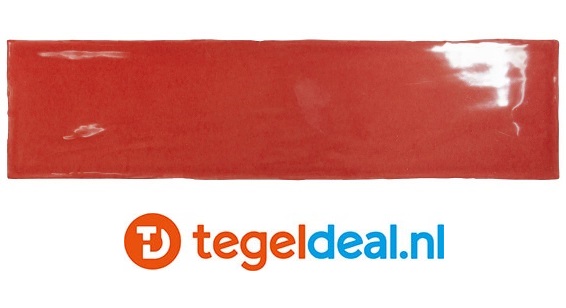 Equipe, Masia ROSSO, 7,5x30 cm, art 21329, handvorm wandtegels 