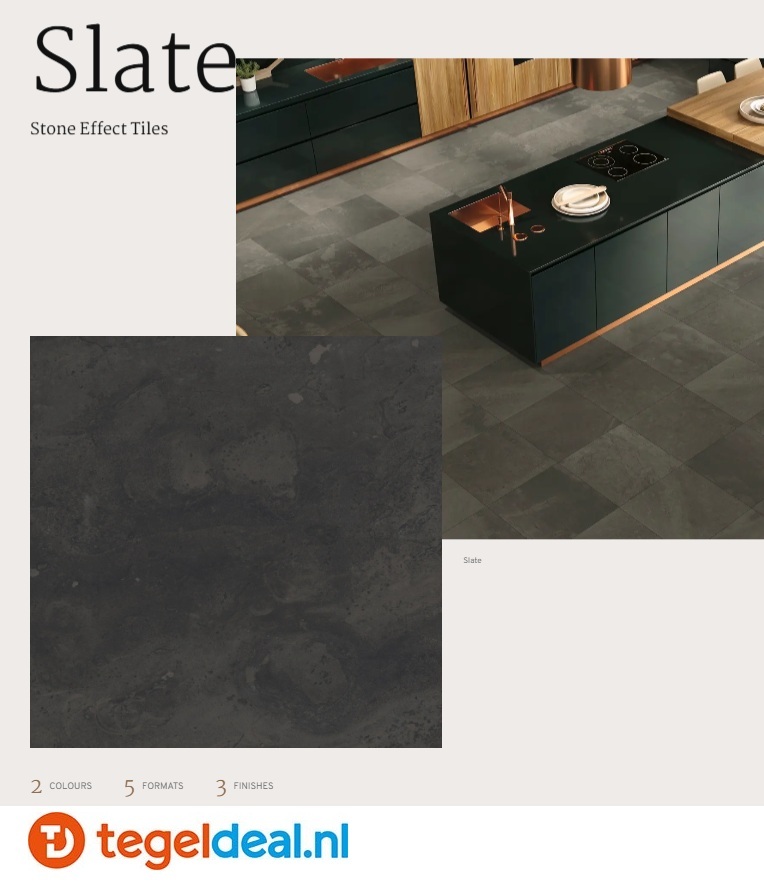 Revigres, Slate, natuursteenlook tegels voor vloer en wand 