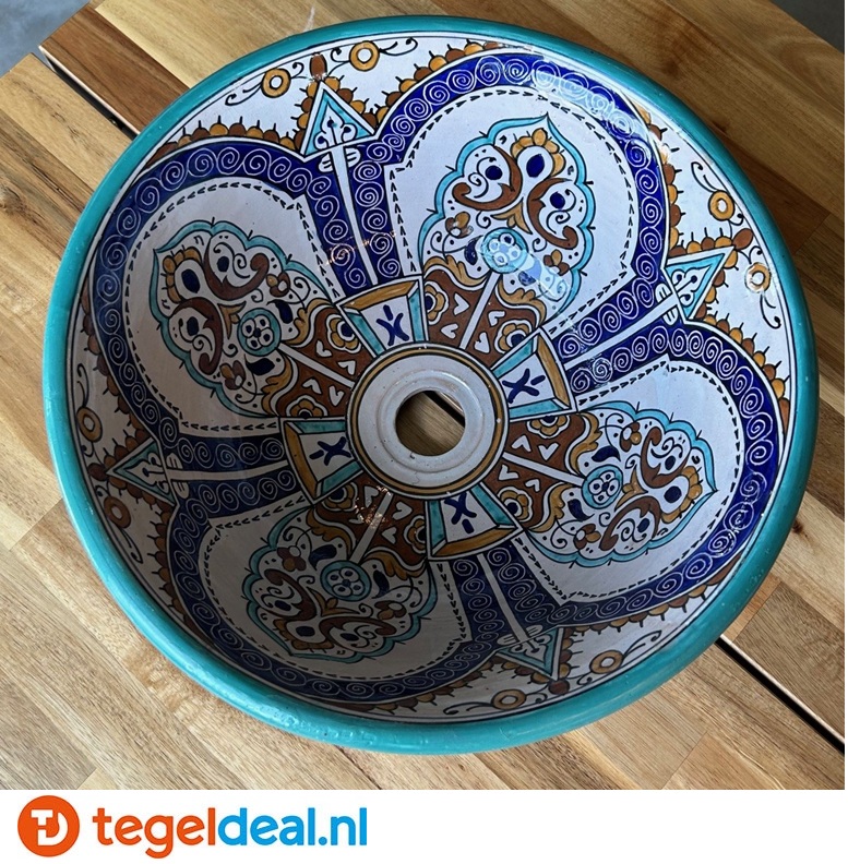 Marokkaanse Waskom, decor Marocco Velvet, 41x16 cm