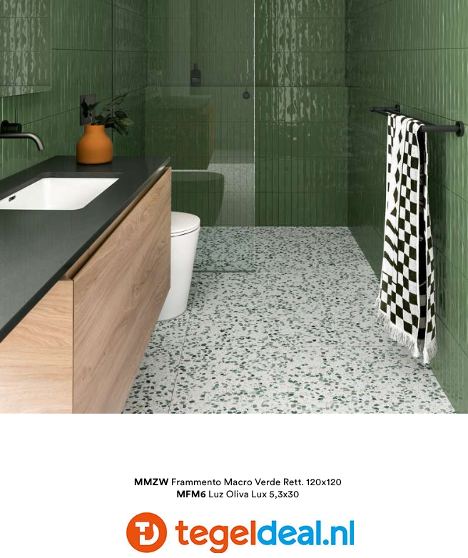 Marazzi Frammento, terrazzolook tegels - 6 kleuren - 3 formaten 