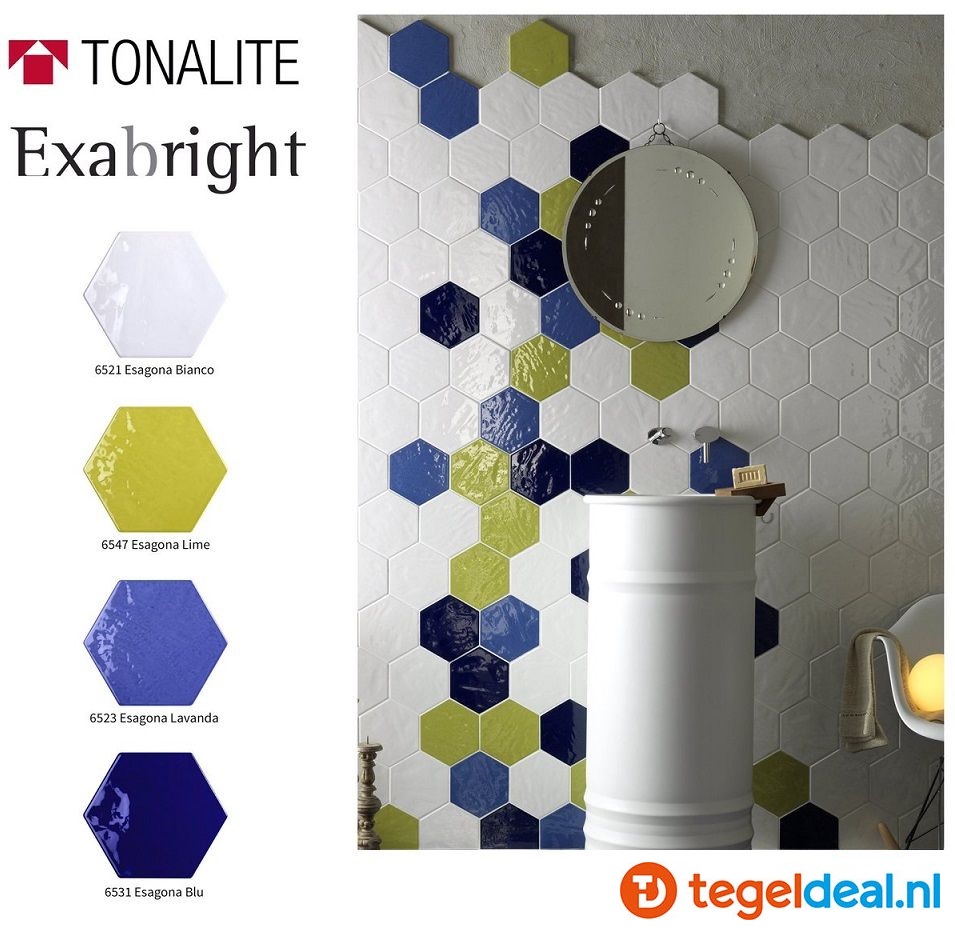 WDT Tonalite, Exabright, 15,3x17,5 cm hexagon 