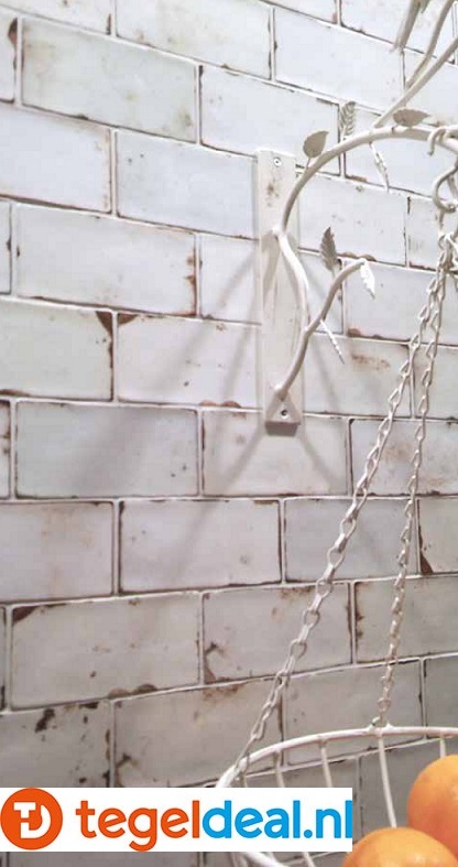 WDT Nanda Tiles, Loft White Gloss, 7,5x15 cm 