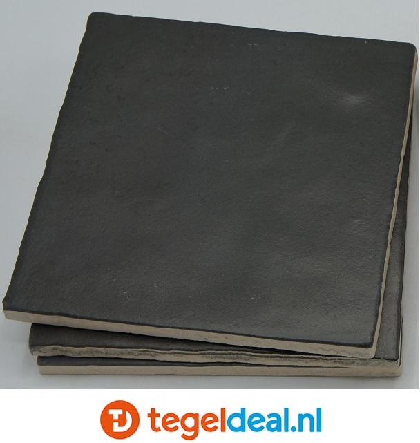 Equipe, Magma BLACK COAL, 13,2x13,2 cm, art 24972, handvorm wandtegels