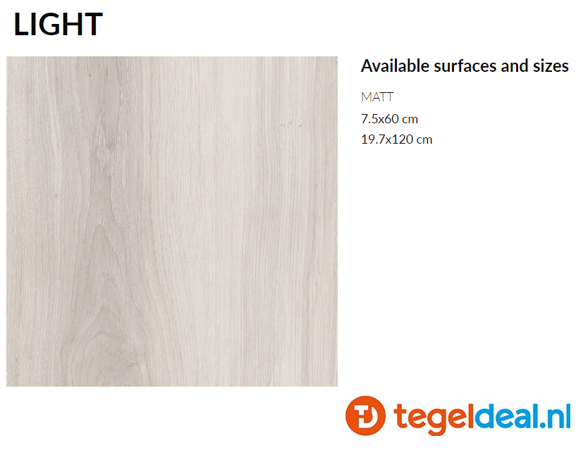 VLT Supergres Natural Appeal Light, 20x120 cm, NT12