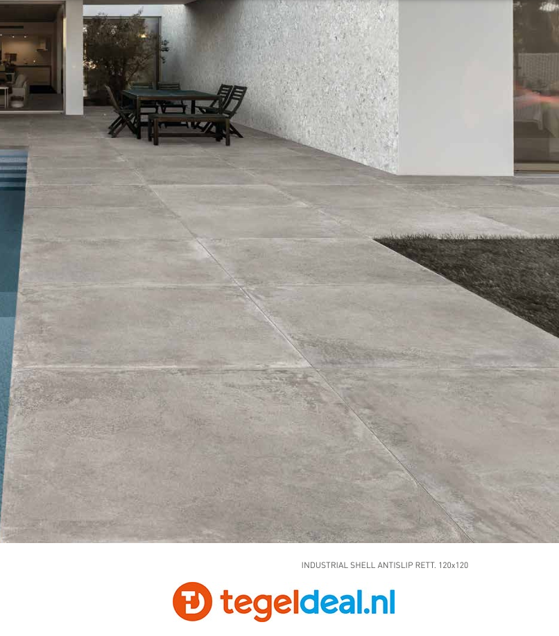 SIL Ceramiche, Industrial SHELL, 90x90 cm GRIP, betonlook