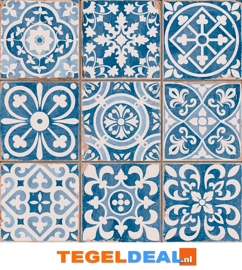 Peronda, Fs Faenza-A, 33x33 cm, vintage patroontegels