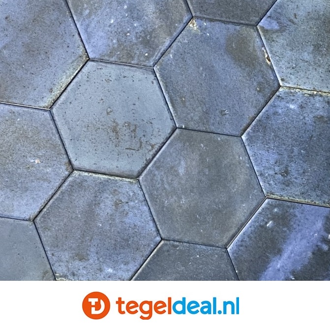 Ribesalbes Hope BLUE mat, 15x17,3 cm hexagon tegels