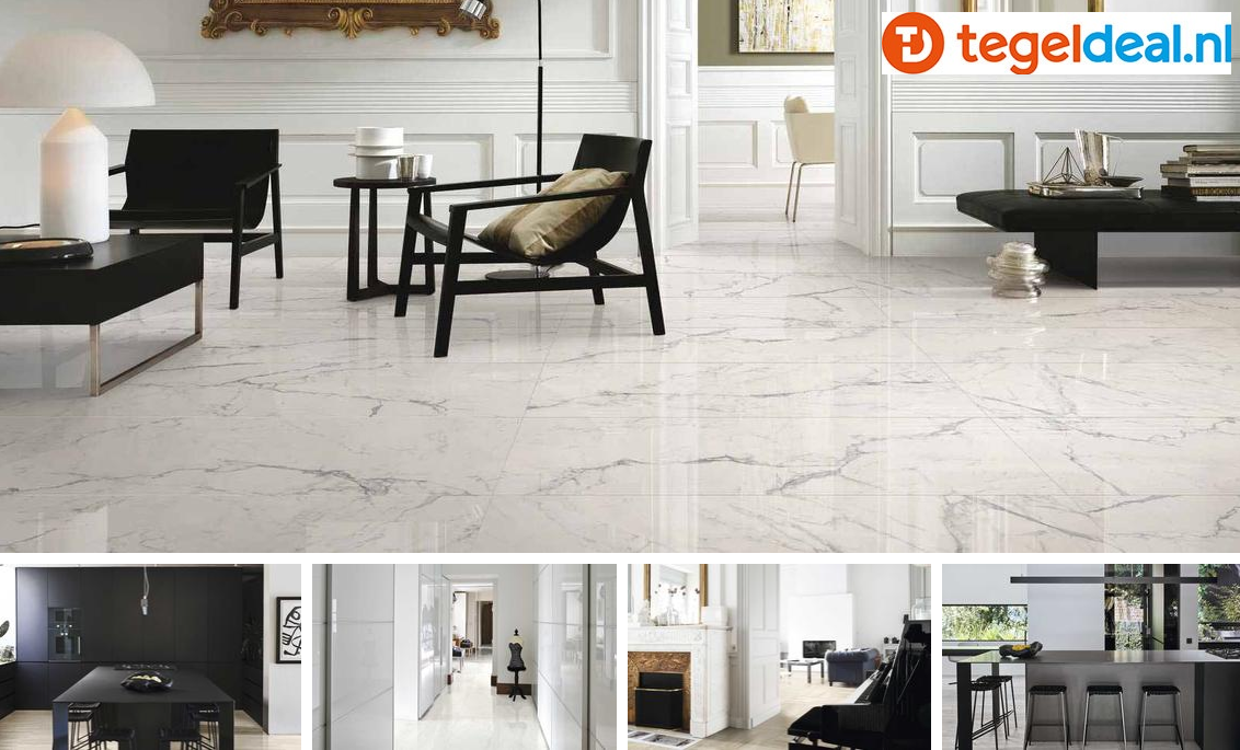 Marazzi Marbleplay, marmerlook tegels - 8 kleuren - 5 formaten