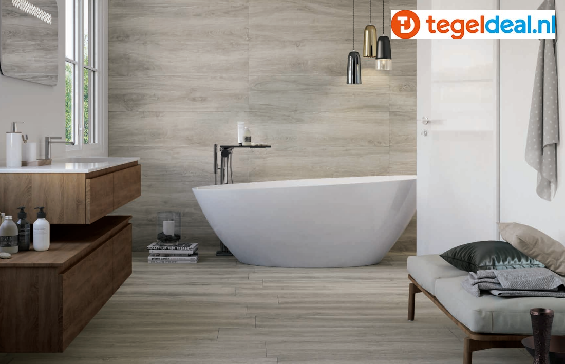 Castelvetro More Grigio, 30x120 cm, CMR32R4, houtlook tegels - € 34,50 per m2