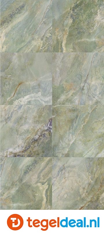 VLT KEOPE 9cento, RAGGIO VERDE Lappato, 120x120 cm