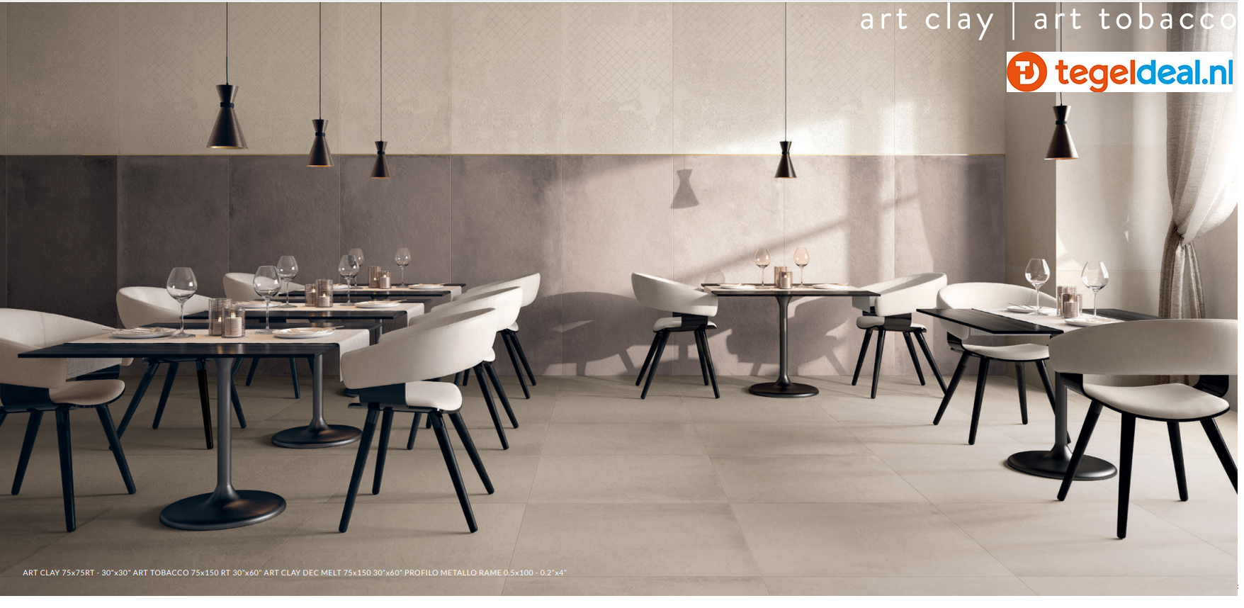 Supergres Art Clay, 30x60 cm, CL3A, betonlook tegels