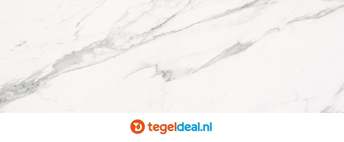WDT Supergres Purity of Marble, Statuario, 30,5x91,5 cm, glans WDT Supergres Purity of Marble, Statuario, 30,5x91,5 cm, glans