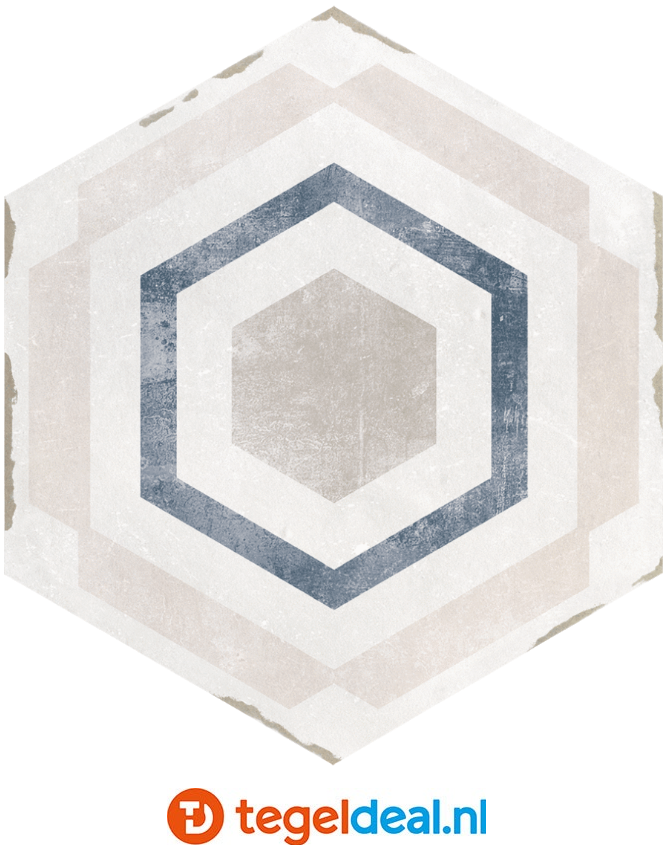 VLT en WDT Nanda Tiles, Capri THARROS, 14x16 cm, hexagon