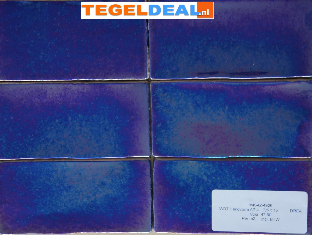 WDT handvorm Life, Dreams AZUL, 7,5x15, 7,5x30 cm WDT handvorm Life, Dreams AZUL, 7,5x15, 7,5x30 cm